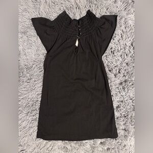 Elegant Black Smocked Top
